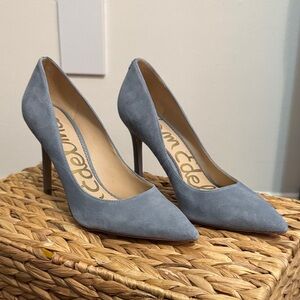 Sam Edelman light blue Suede Heels